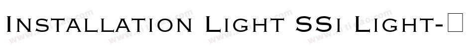 Installation Light SSi Light字体转换